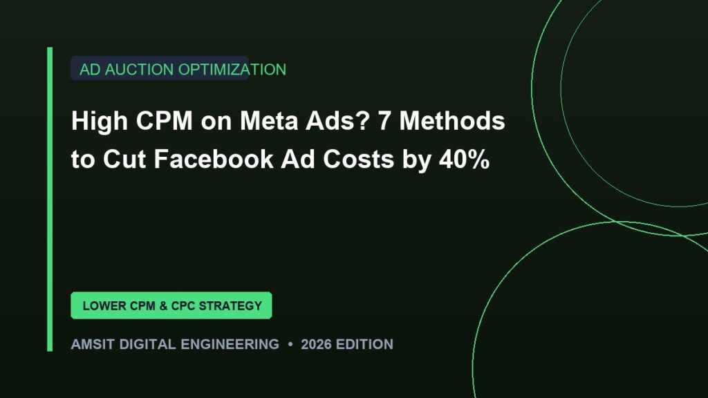 How to Lower High CPM Meta Facebook Ads Cost Guide 2026