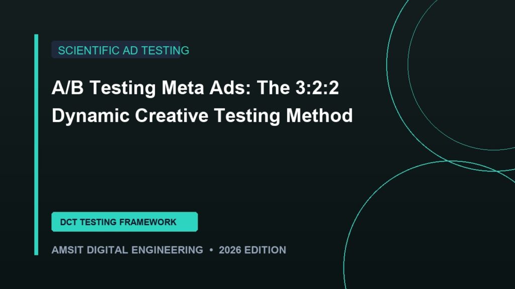 Meta Ads AB Testing 322 Dynamic Creative Method Guide 2026