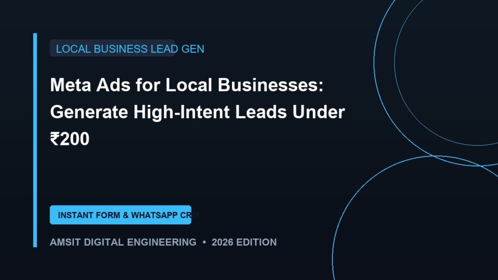 Meta Ads for Local Business Lead Generation Under 200 Blueprint 2026