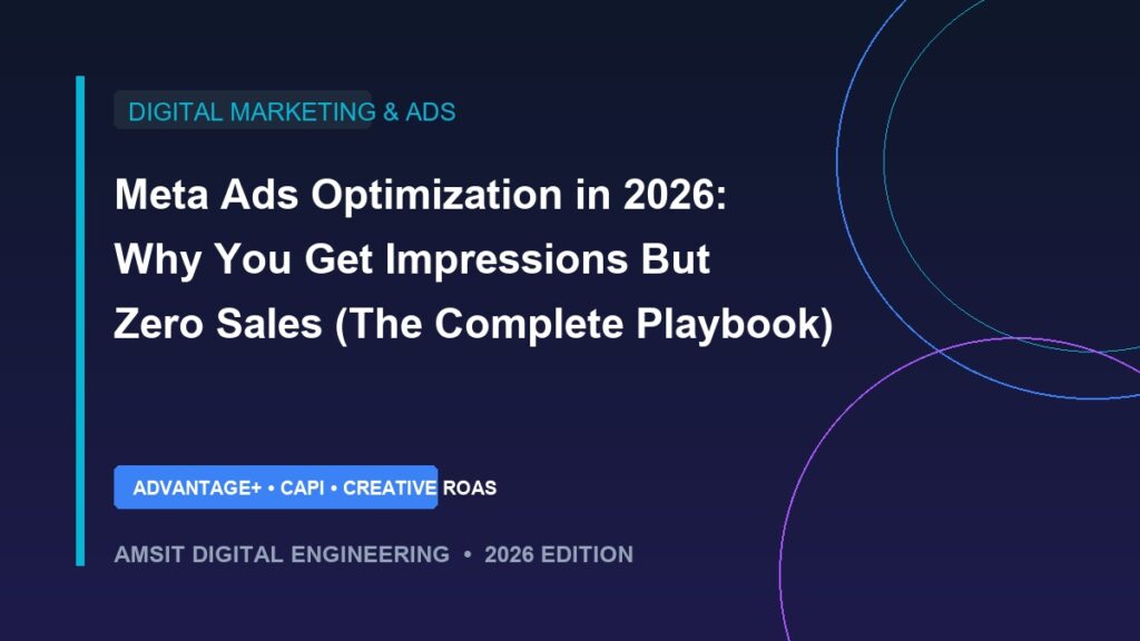 Meta Ads optimization guide for 2026 fixing high impressions with zero sales