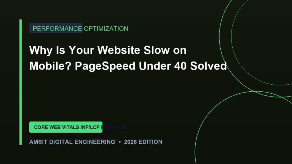 Why is your website so slow on mobile and how to optimize Google PageSpeed score above 90